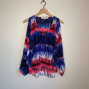 Lovers + Friends Tie Dye Split Sleeve Top
